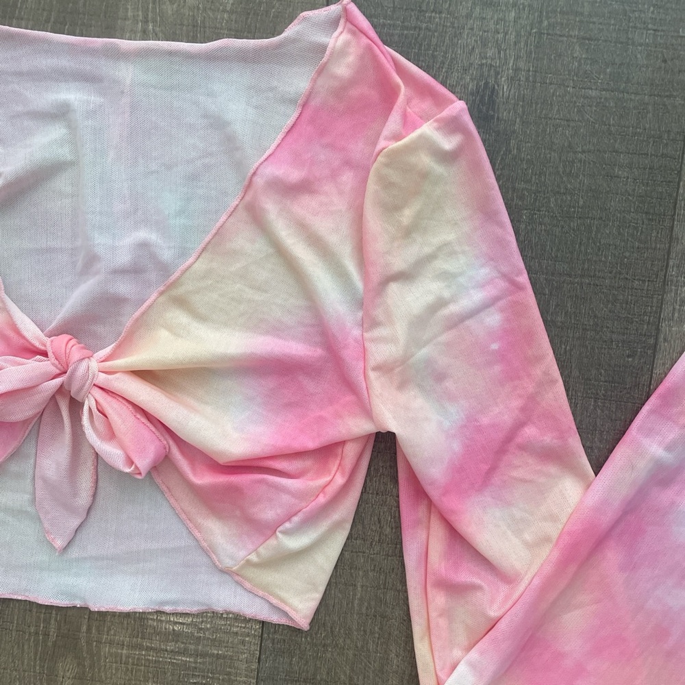 Pink Tie-Dye Two-Piece Set - Picture 2 of 2